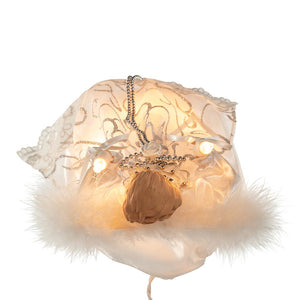 White and Silver Angel Treetop