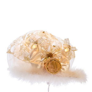 Ivory and Gold Angel Treetop
