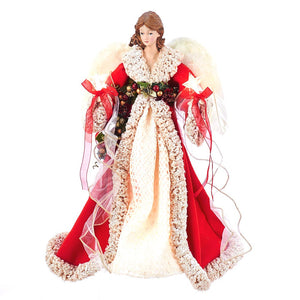 Red and Ivory Angel Treetop