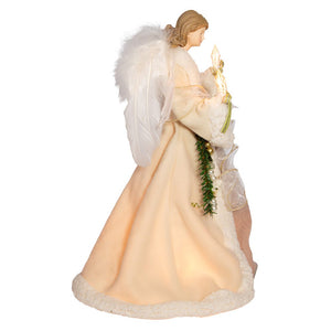 Ivory and Gray Angel Tree Topper