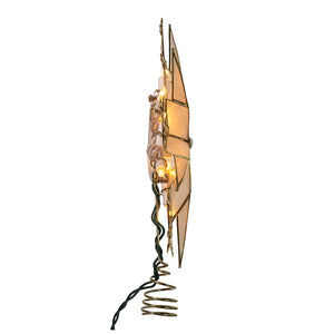 Capiz Star Treetop with Scroll Design