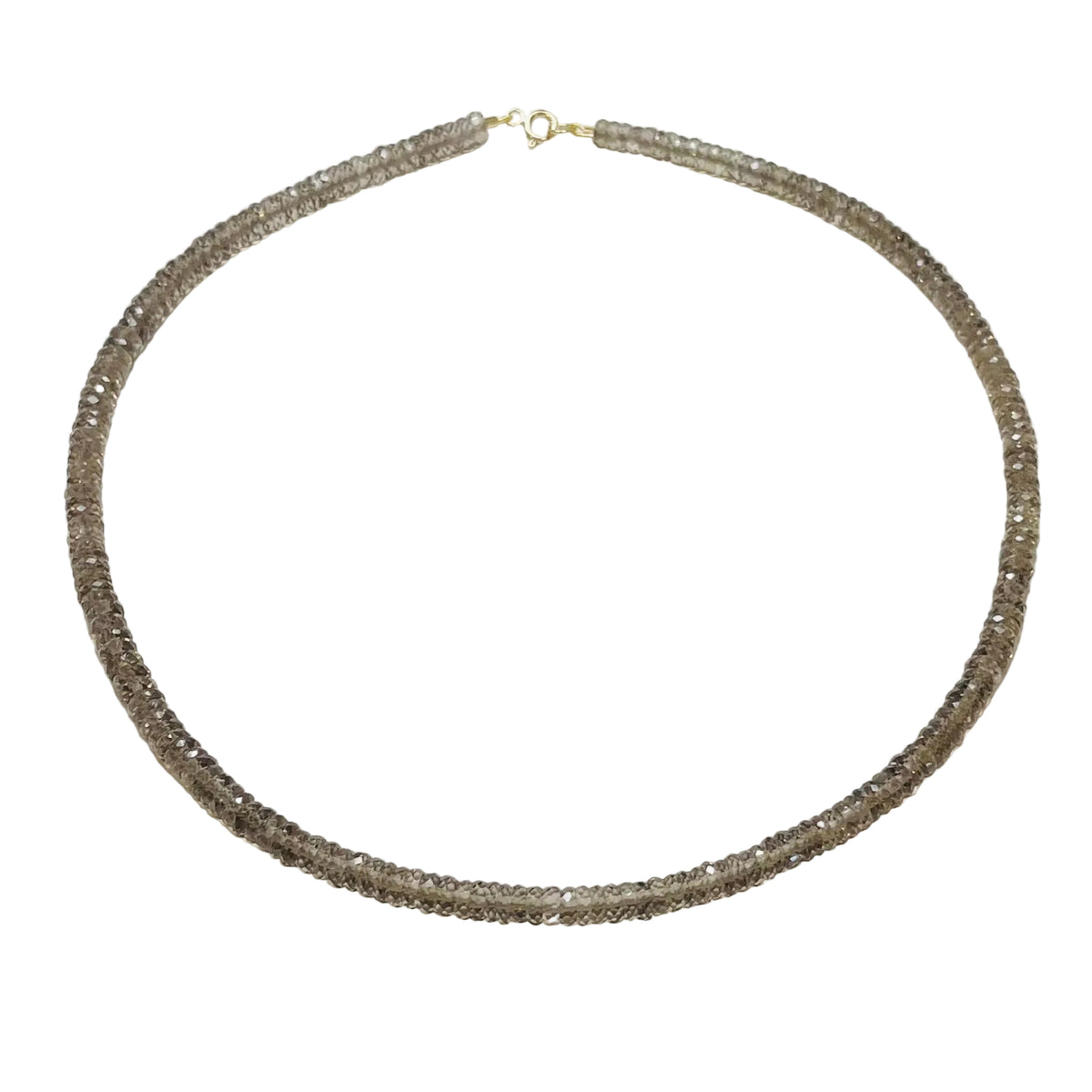 Smokey Topaz Heishi Necklace