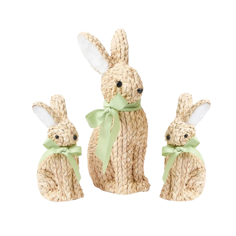Raffia Rabbit Family