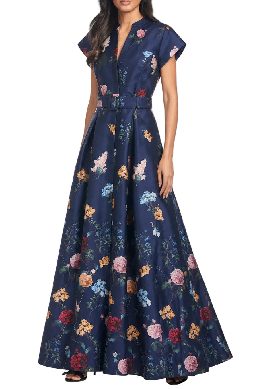 Marta Gown in Midnight Magic Garden Degrade