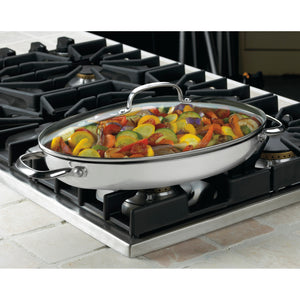 Classic Entertaining Collection 13.5" Oval Buffet Server in Stainless Steel