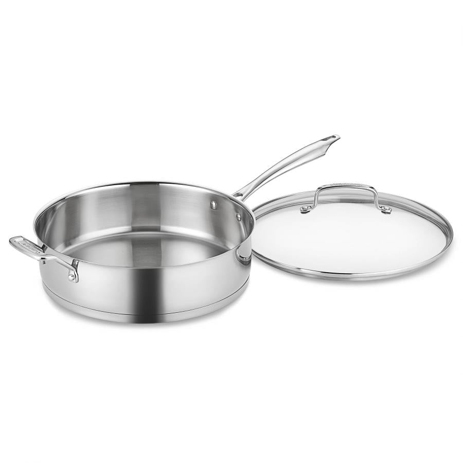 Professional Series® Cookware 3 Quart Sauté Pan with Helper Handle & Cover in Stainless Steel