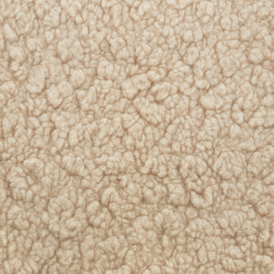 Cali Storage Ottoman in Shearling in Chai Shearling