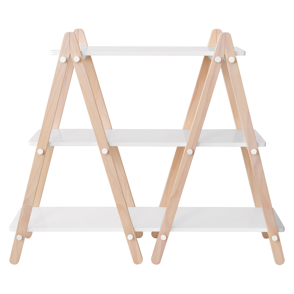 Dottie Bookcase in White & Washed Natural