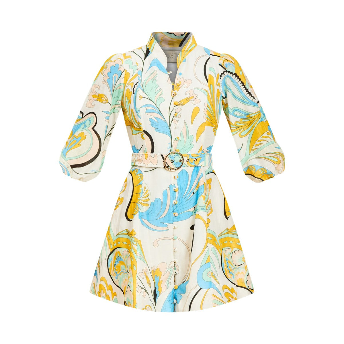 Valencia Mini Dress in Marble Rhapsody