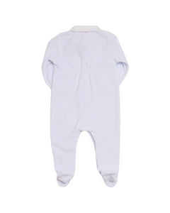 Velours Babygrow Light Blue