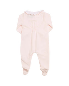 Velours Babygrow Light Pink