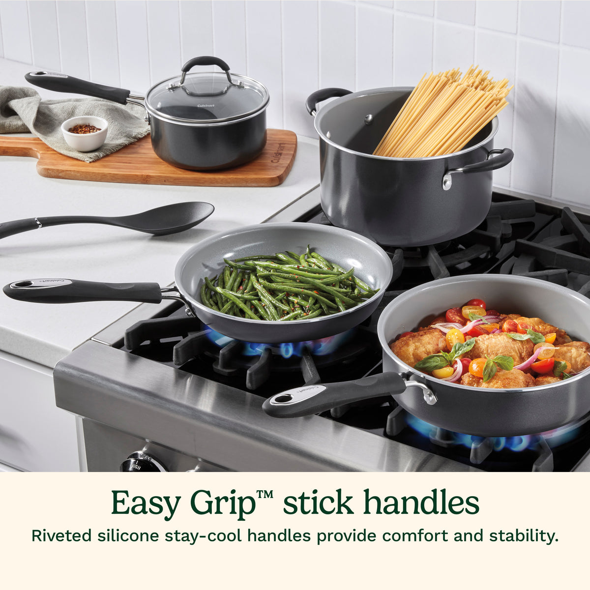 11-Piece Advantage® Ceramic Nonstick Set in Black
