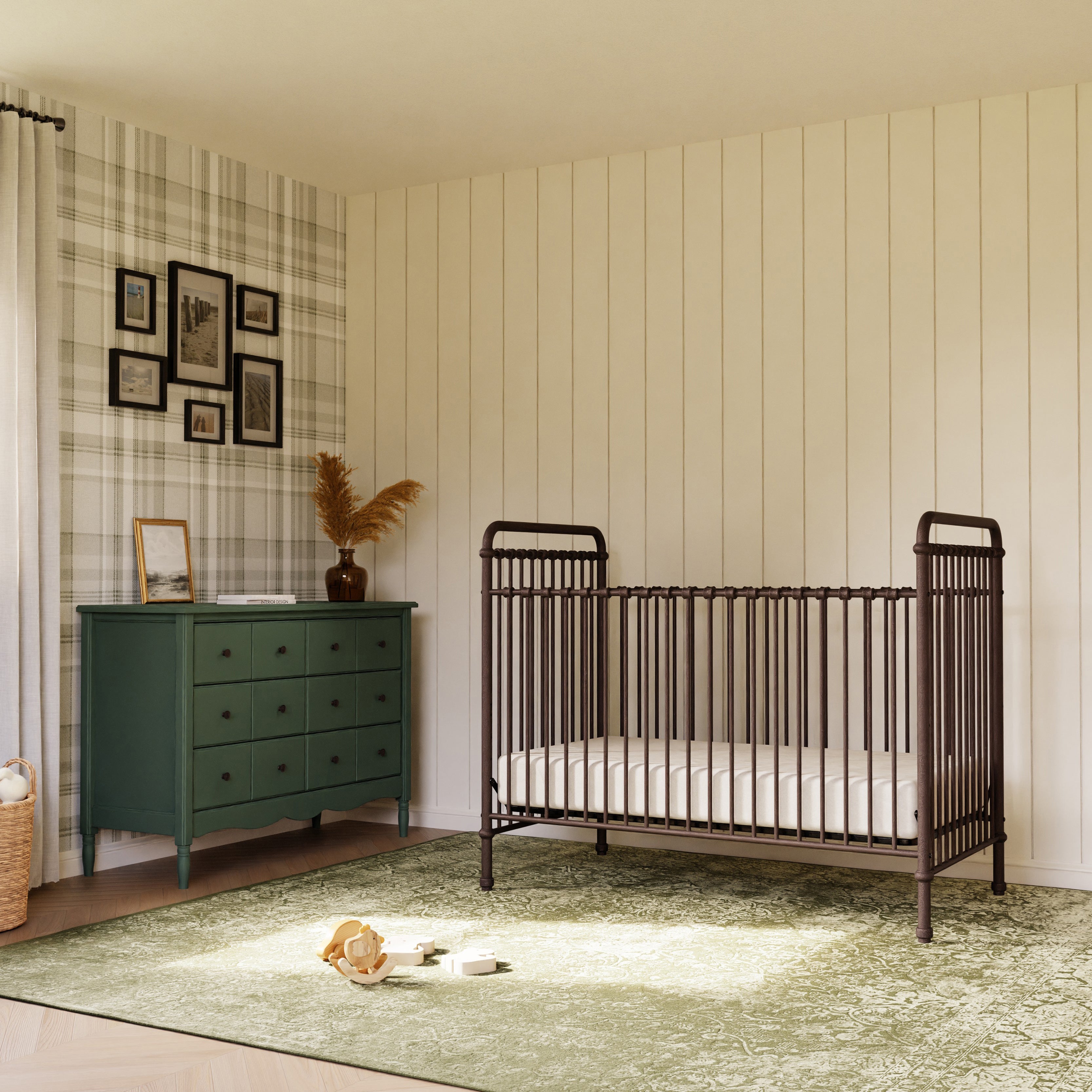 Abigail 3-in-1 Convertible Crib in Vintage Iron