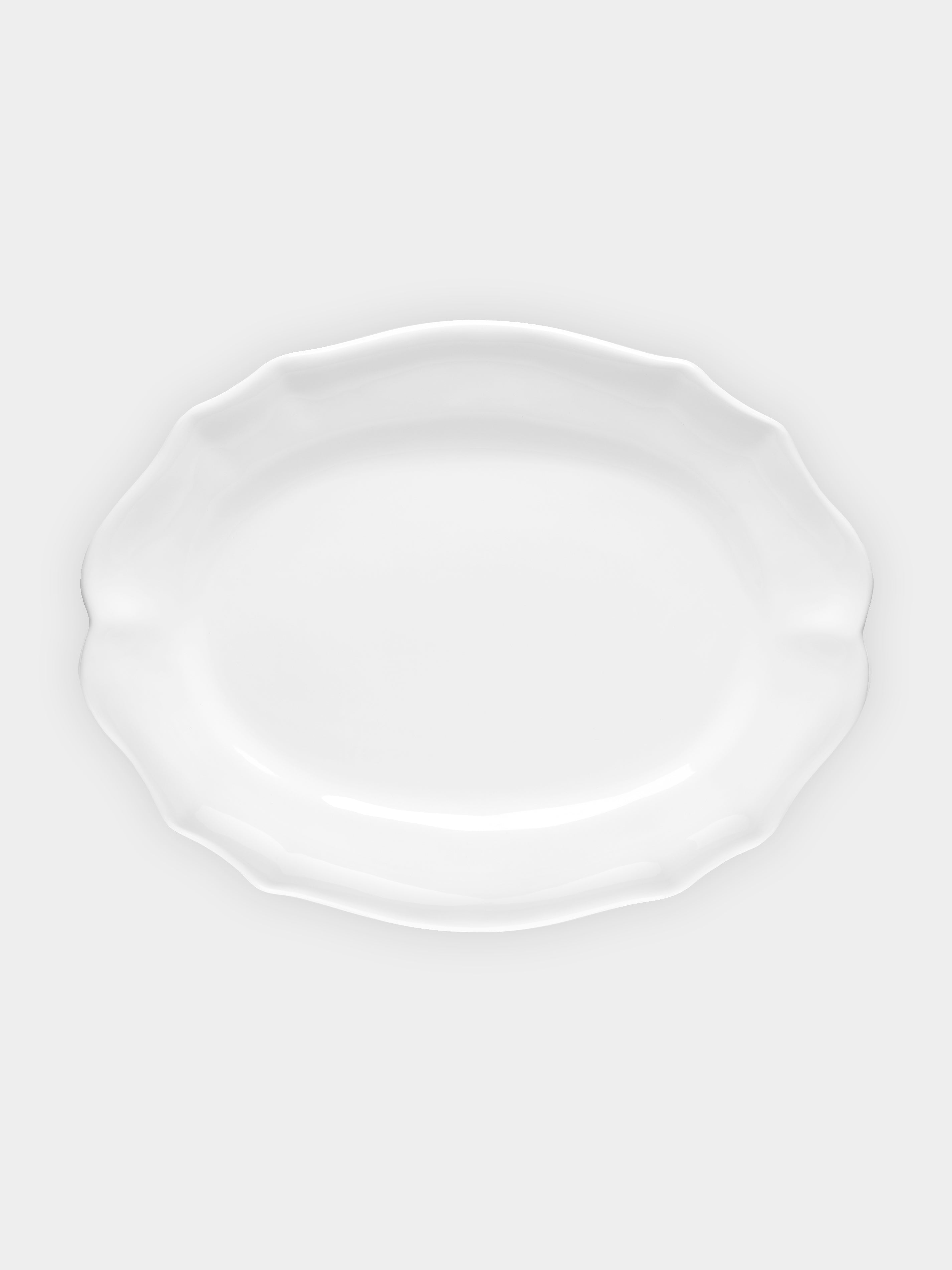 Bourg-Joly Malicorne Festons Ceramic Large Serving Dish