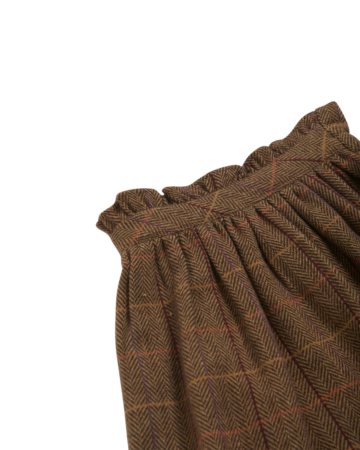 Viana Skirt in Brown Tweed