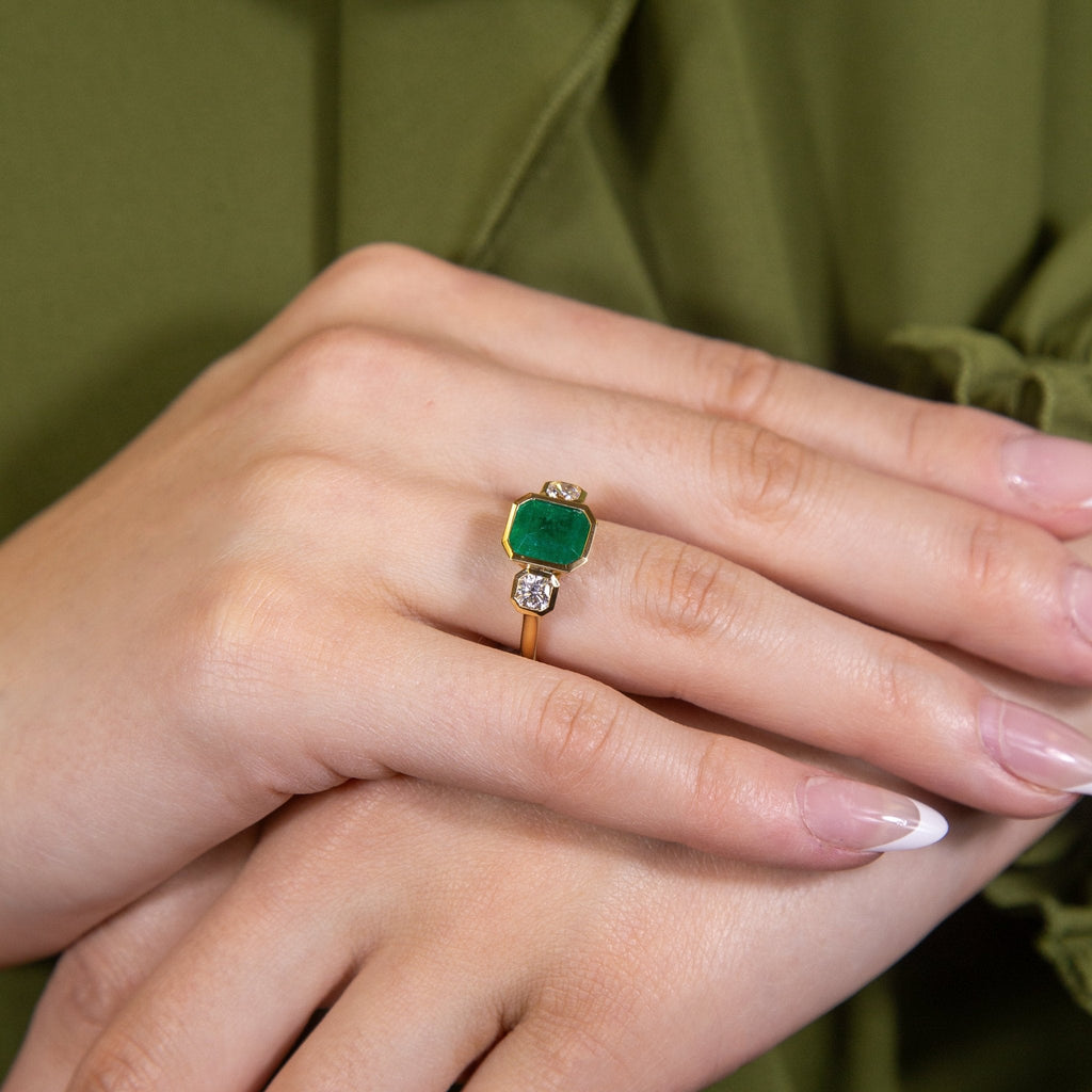 Viridia Emerald Ring - Jewelry - RUCHI New York