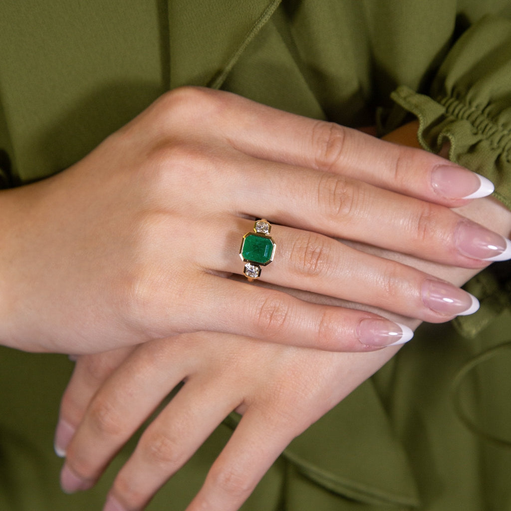 Viridia Emerald Ring - Jewelry - RUCHI New York