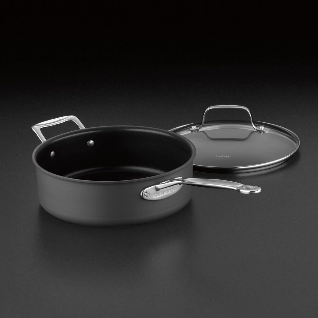 Chef's Classic® Nonstick Hard Anodized 3.5 Quart Sauté Pan in Black