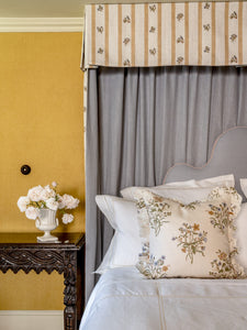 Elizaveta Duvet Cover in Ochre Hemstitch