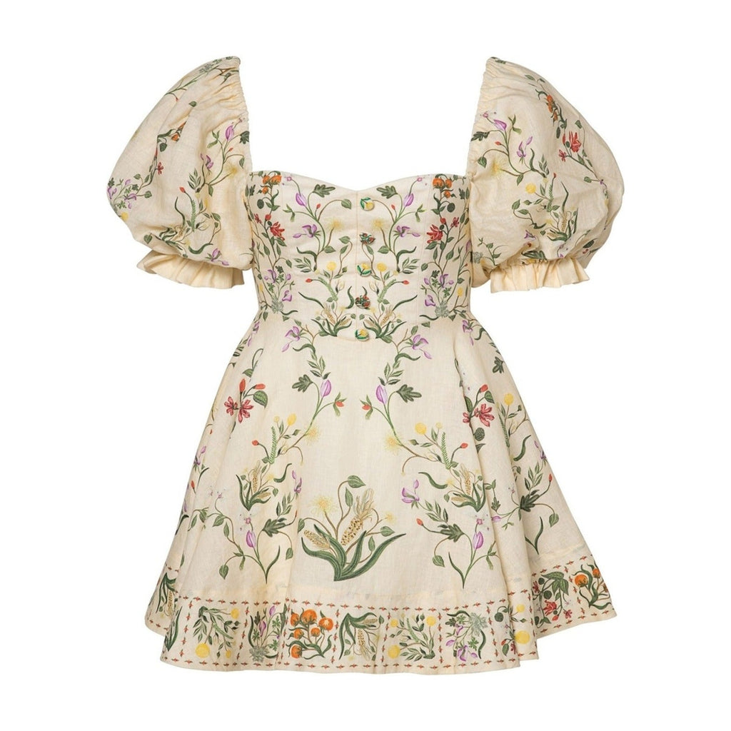 Vuelo Cultivo Linen Mini Dress