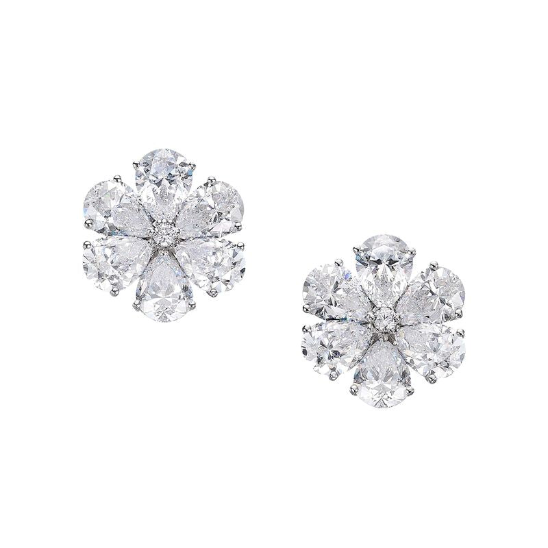 Mini Diamond Marguerite Studs