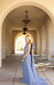 Evening Best Gown in Wedgewood Blue