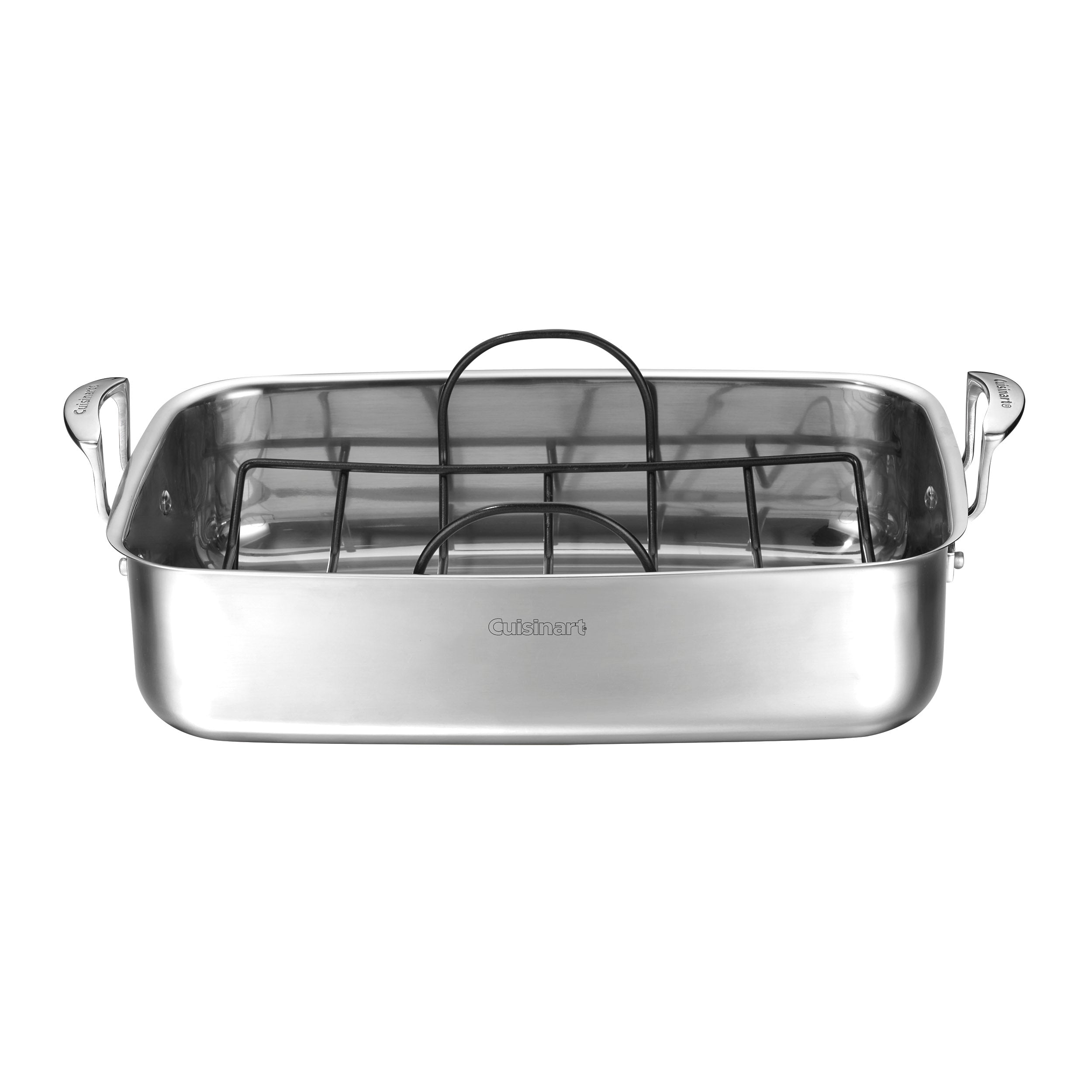 15" Stainless Steel Roaster with Nonstick Rack in Stainless Steel
