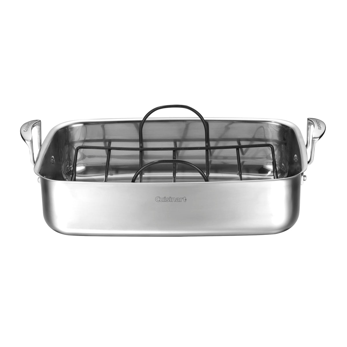 15" Stainless Steel Roaster with Nonstick Rack in Stainless Steel