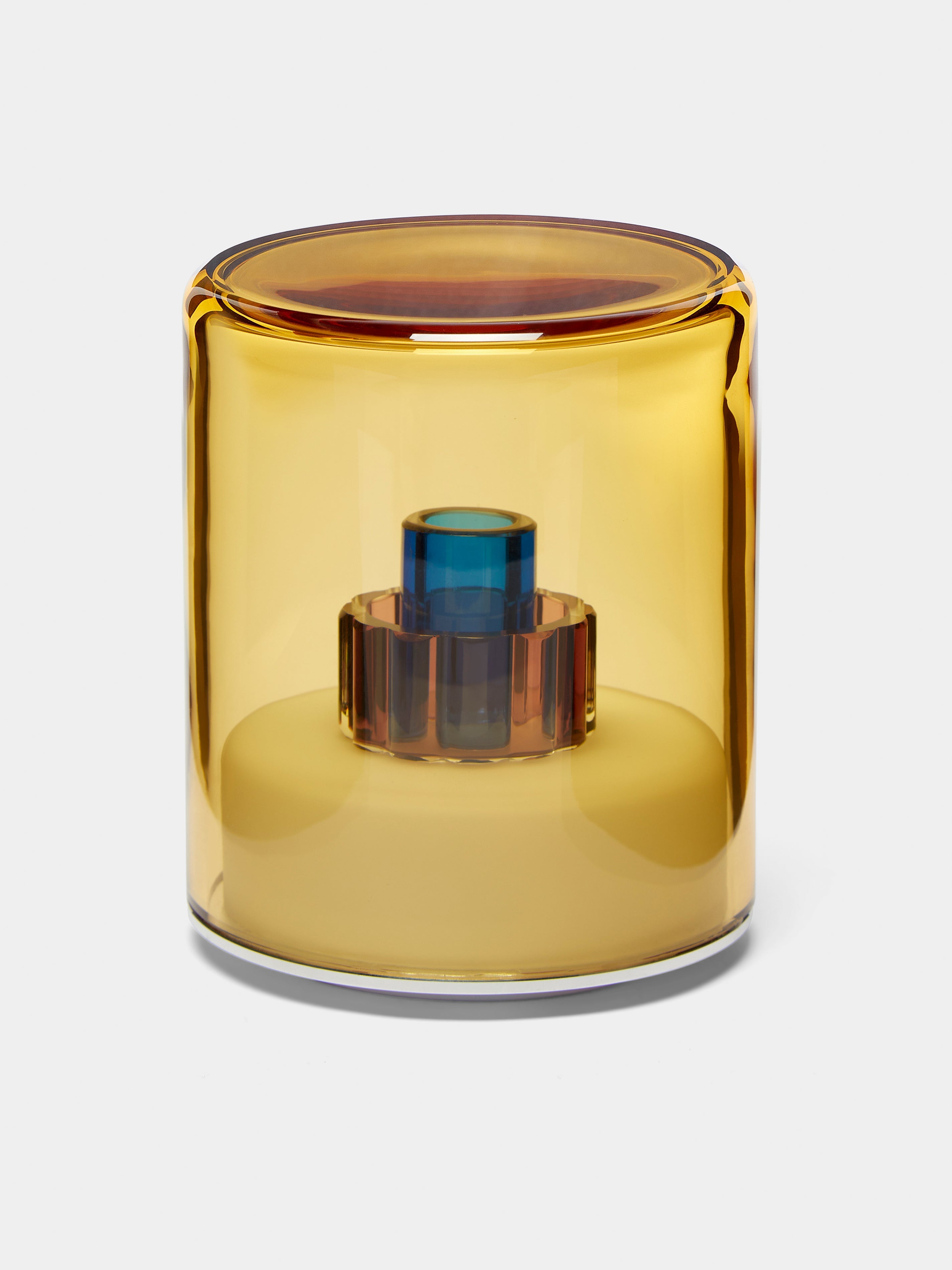 Ambra II Hand-Blown Murano Glass Portable Table Light