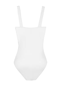 OTM Exclusive: The Flora One-Piece In White & Light Blue