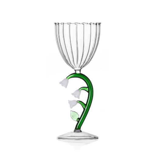 Botanica Optical Wine Glass, 9.5 oz. - White Flowers