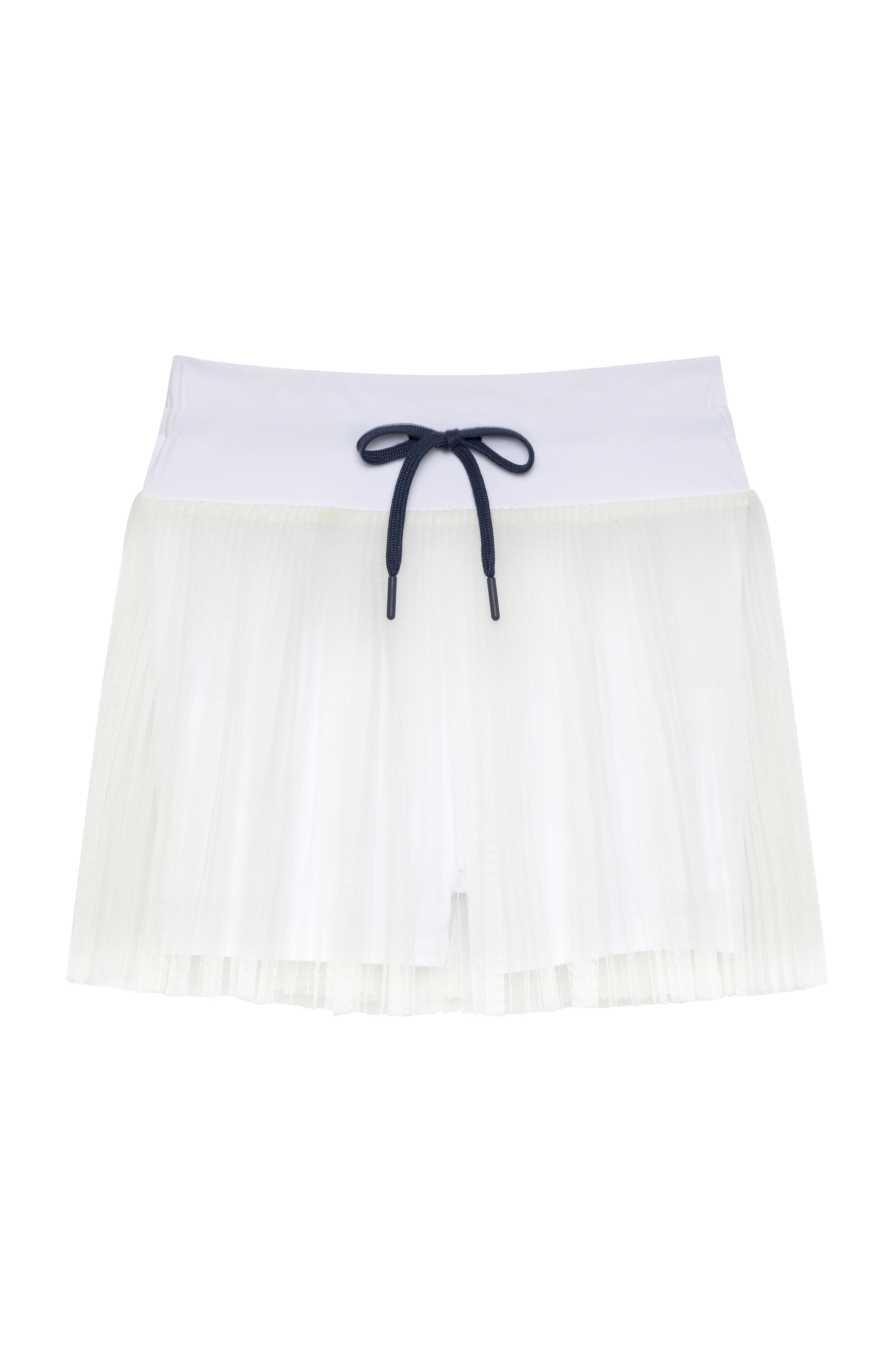 Pleated Skort in White
