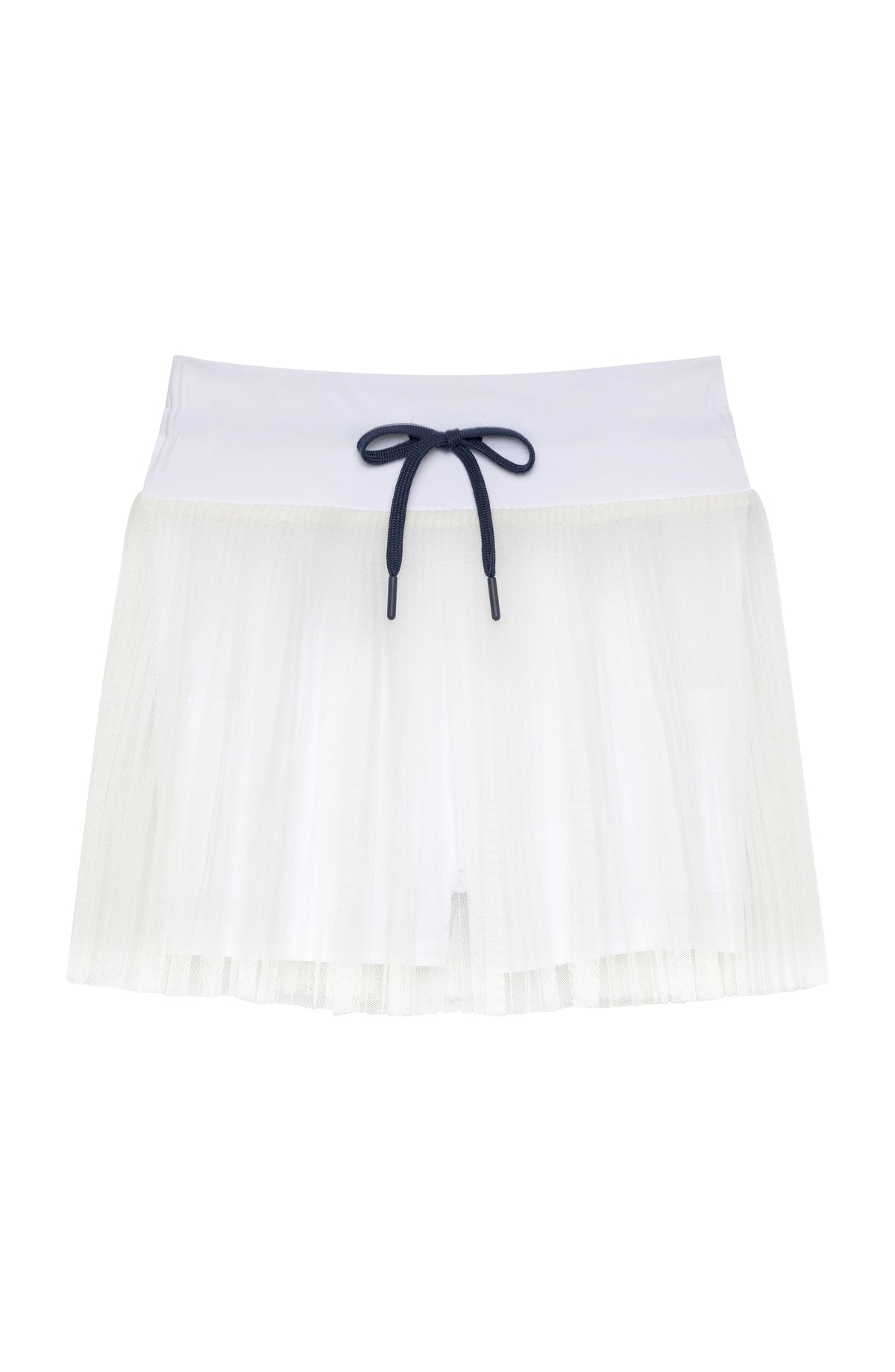 Pleated Skort in White