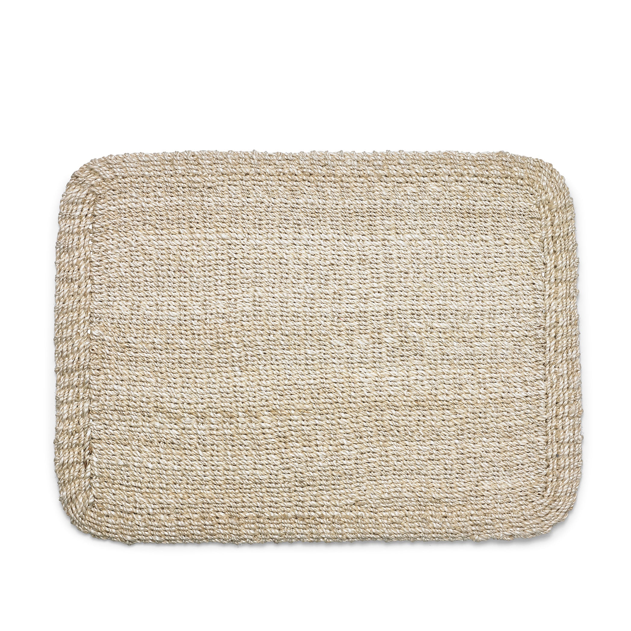 Abaca Woven Rectangular Placemat in Cream