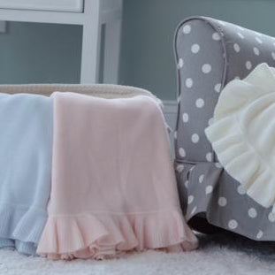 Jersey Knit Ruffle Blanket