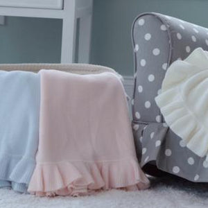 Jersey Knit Ruffle Blanket