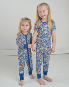 Wildflower Bamboo Romper, Bamboo Zippy, Floral Zippy, Bamboo Pajamas