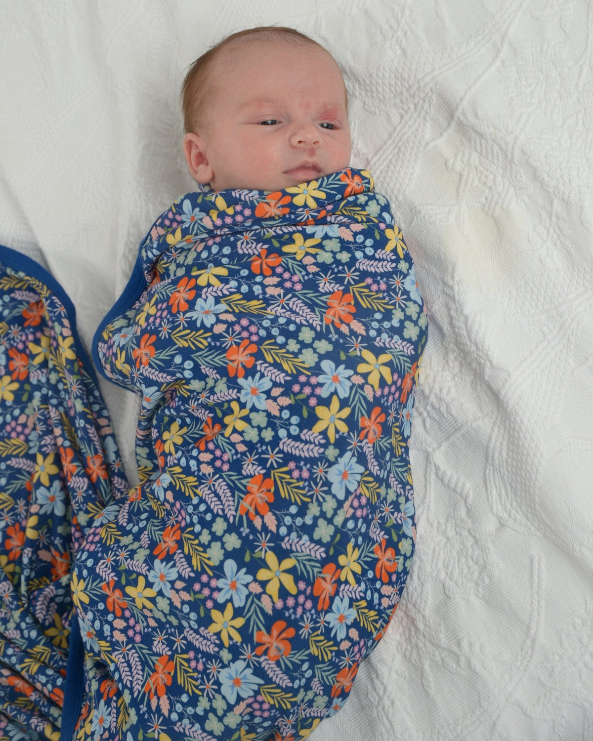 Wildflower Swaddle Blanket, Baby Girl Gift, Baby Shower Gift, Floral