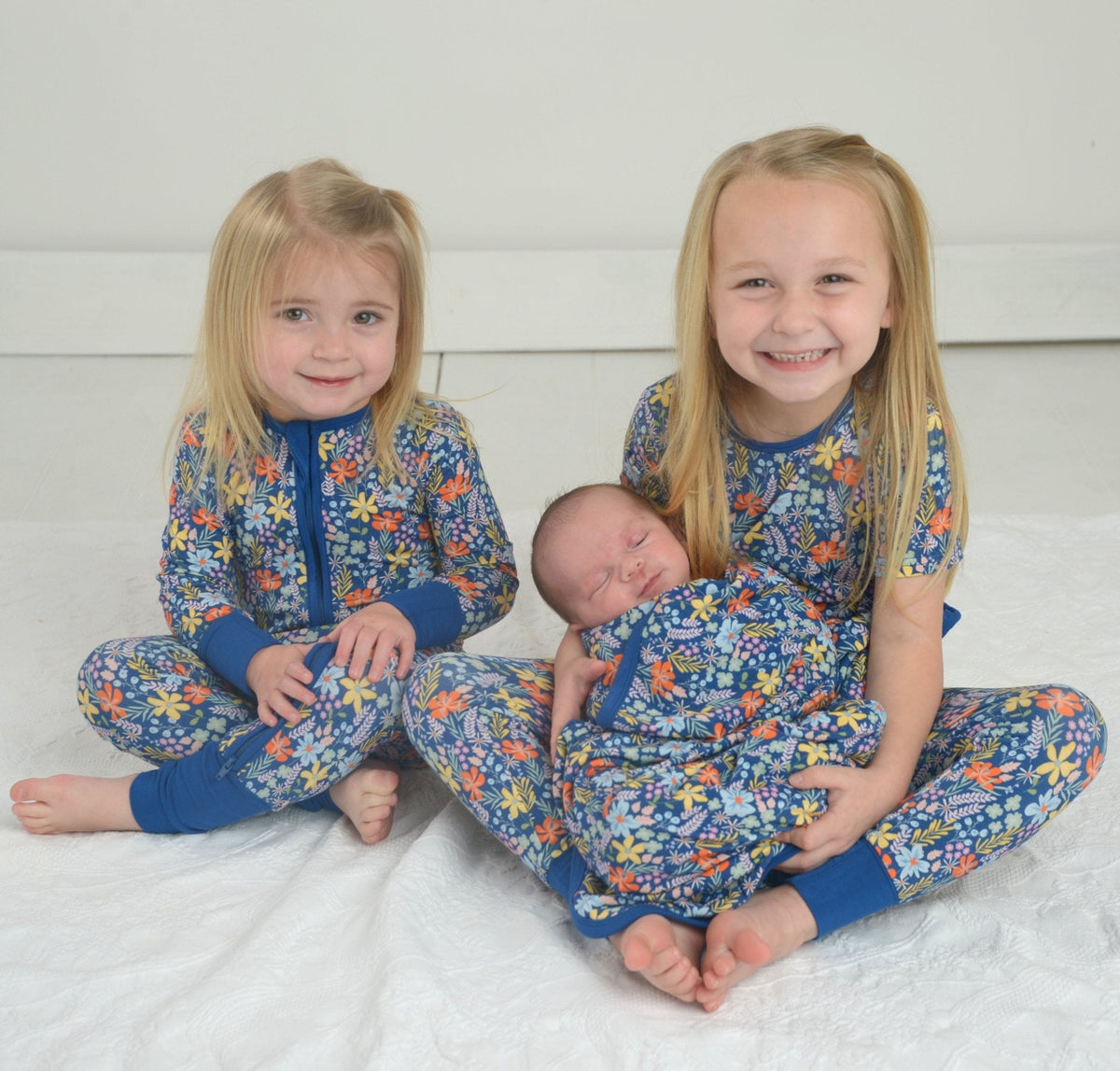 Wildflower Swaddle Blanket, Baby Girl Gift, Baby Shower Gift, Floral