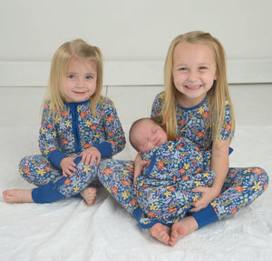 Wildflower Swaddle Blanket, Baby Girl Gift, Baby Shower Gift, Floral