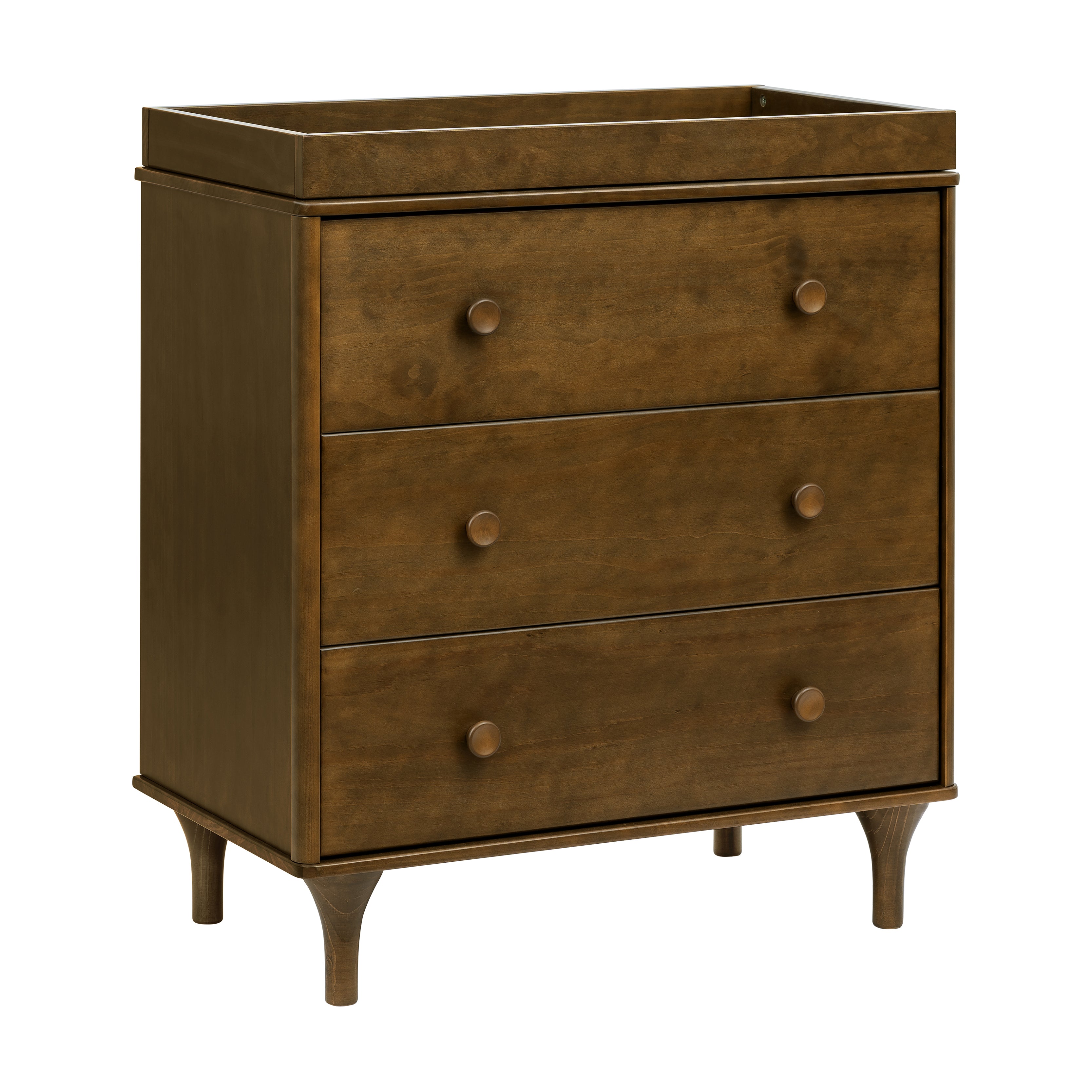 Lolly 3-Drawer Changer Dresser with Removable Changing Tray in Natural Walnut