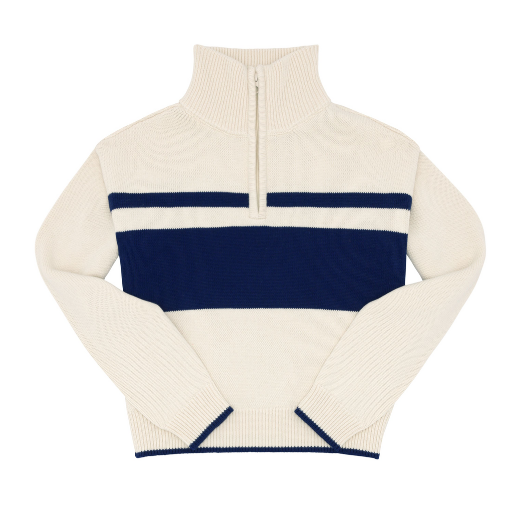 Women’s Cream Half Zip Sweater