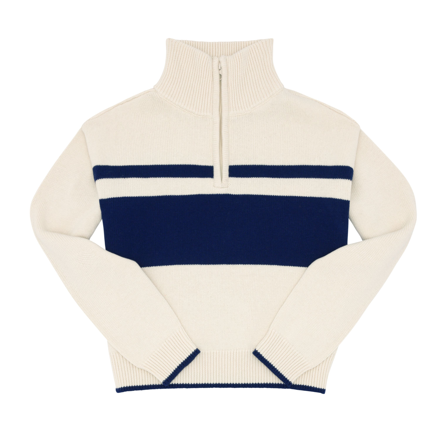 Women’s Cream Half Zip Sweater