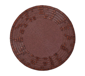 Kim Seybert, Inc.Wood Matrix Placemat in Brown, Set of 2Placemats