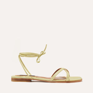 The Wrap Sandal in Pear Nappa