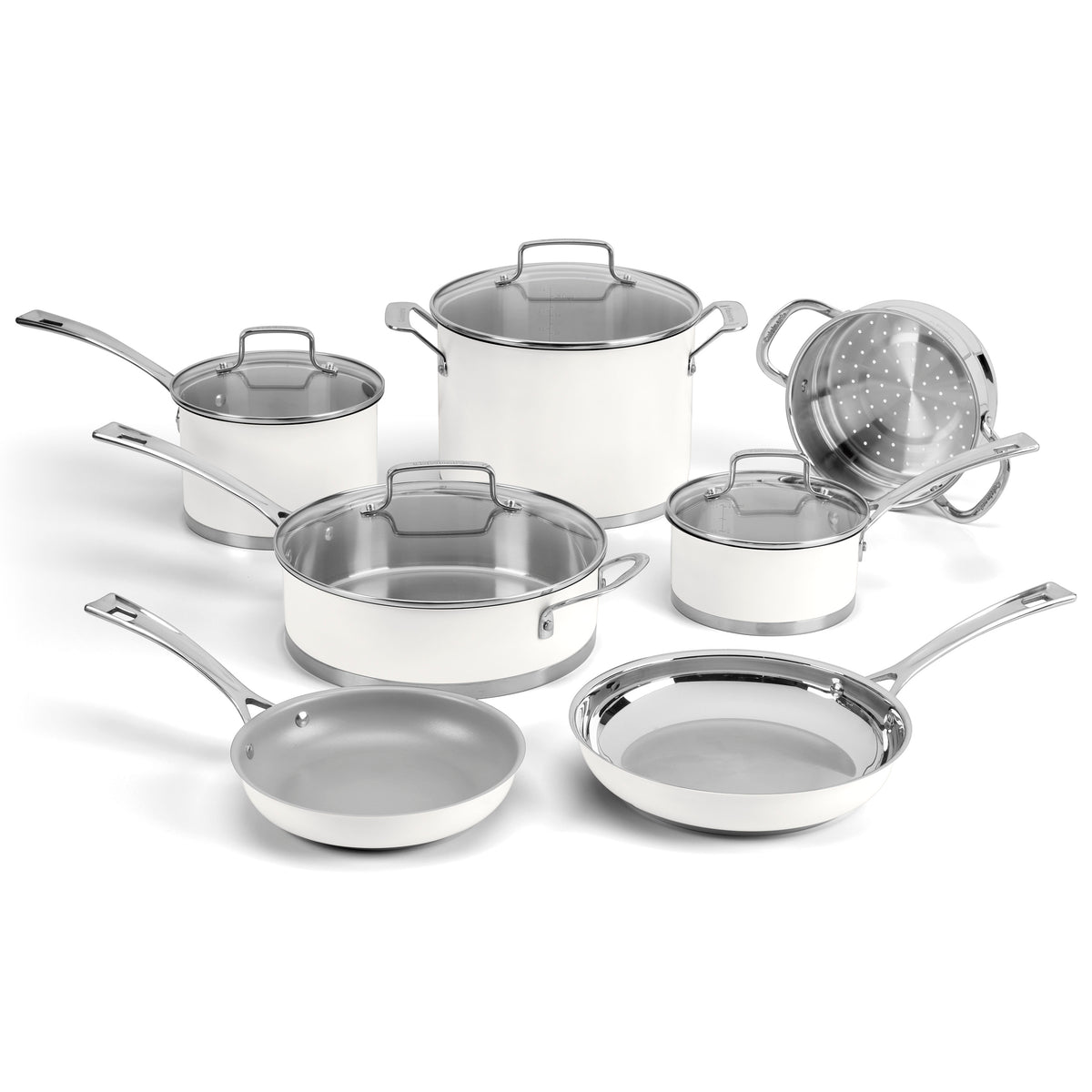11-Piece Matte White Set in White