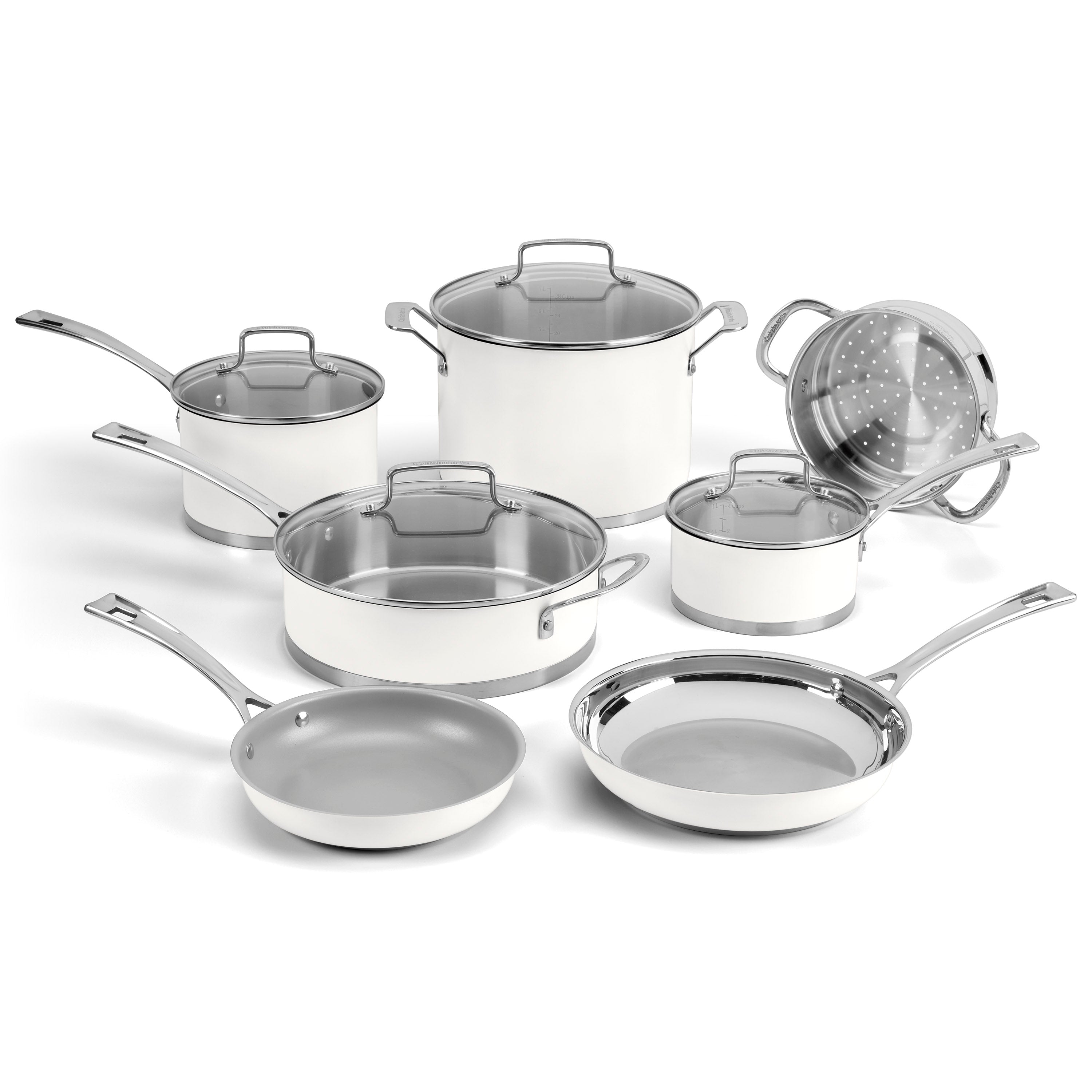 11-Piece Matte White Set in White