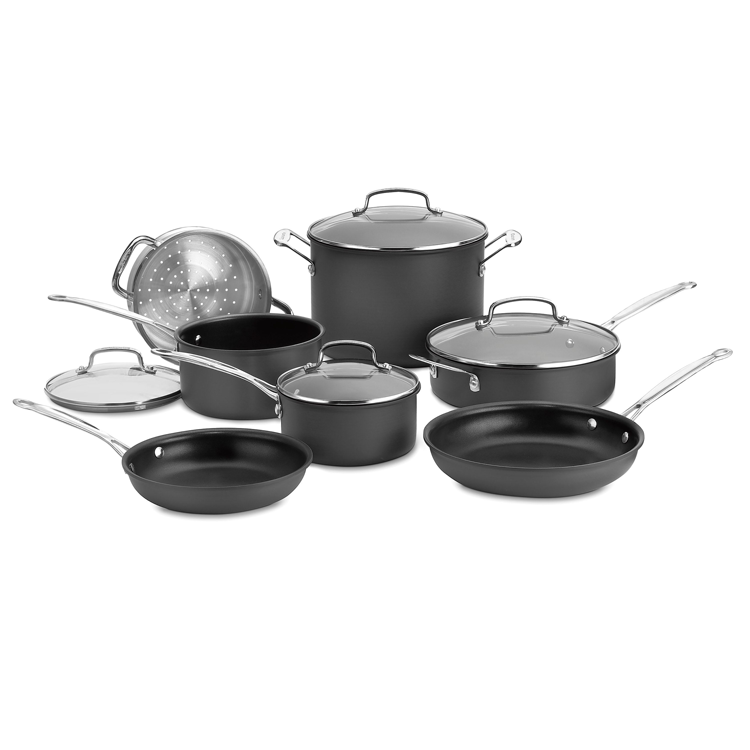 Chef's Classic® Nonstick Hard Anodized 11-Piece Set in Black