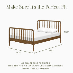 Liberty Spindle Full Bed in Natural Walnut