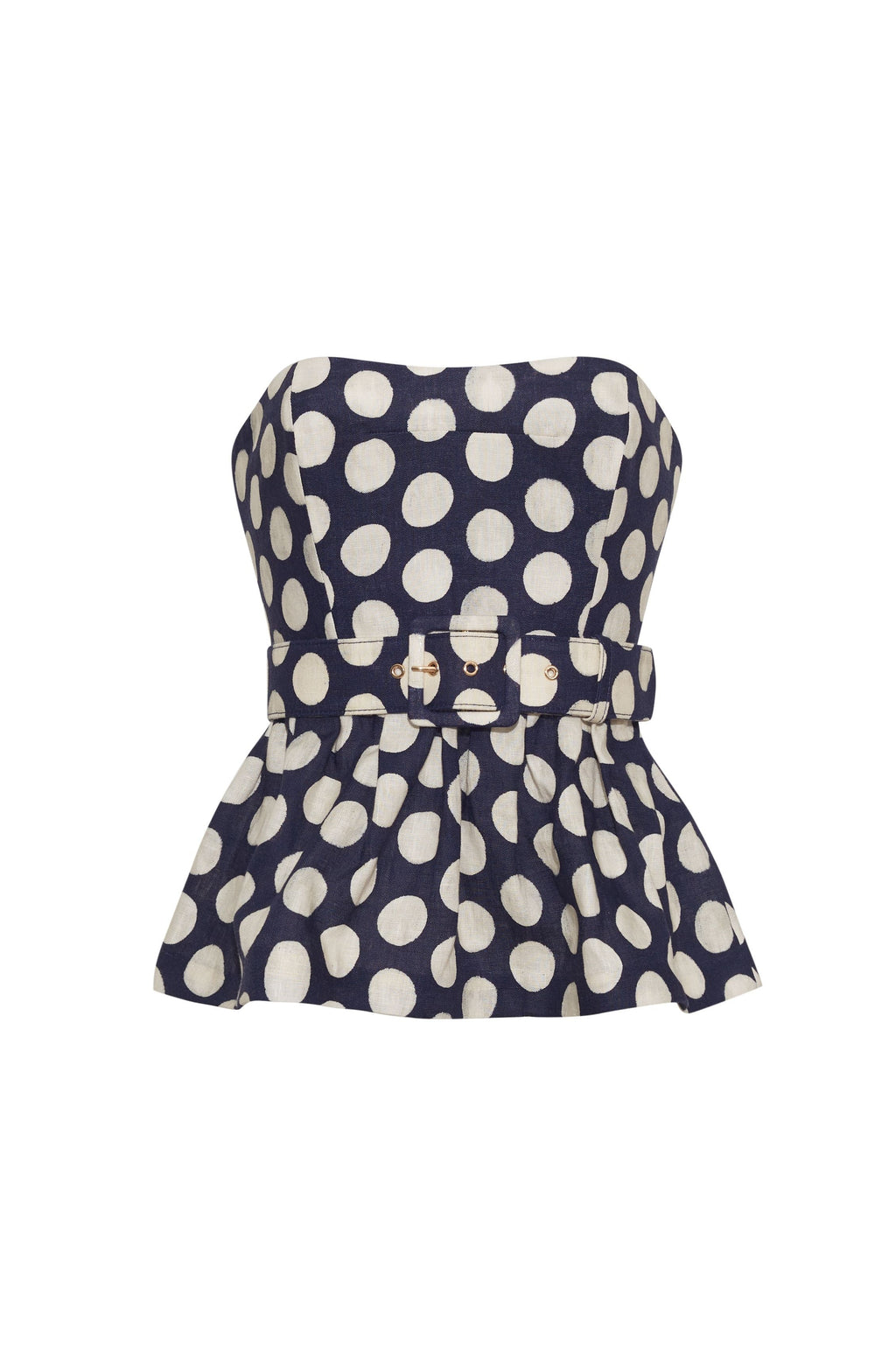 Tilda Top in Celeste Dot Navy
